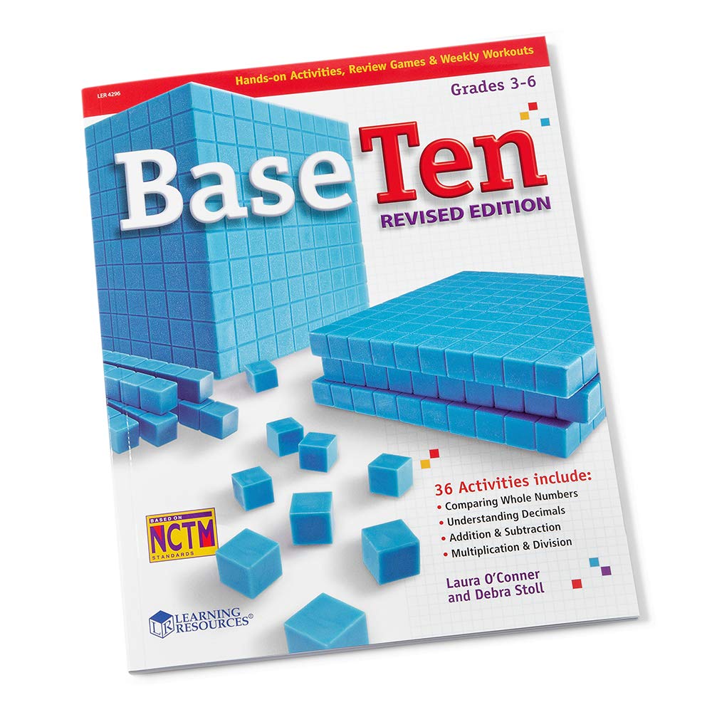 hand2mind Foam Base Ten Blocks Complete Math Manipulative Set, 644 Pc