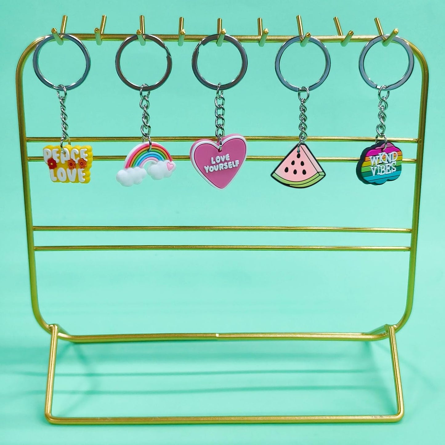 Gibleitz 1000-Piece Mixed Keychain Set – Classroom Prizes & Rewards