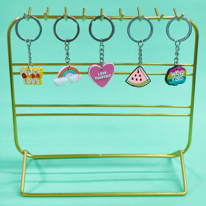 Gibleitz 1000-Piece Mixed Keychain Set – Classroom Prizes & Rewards