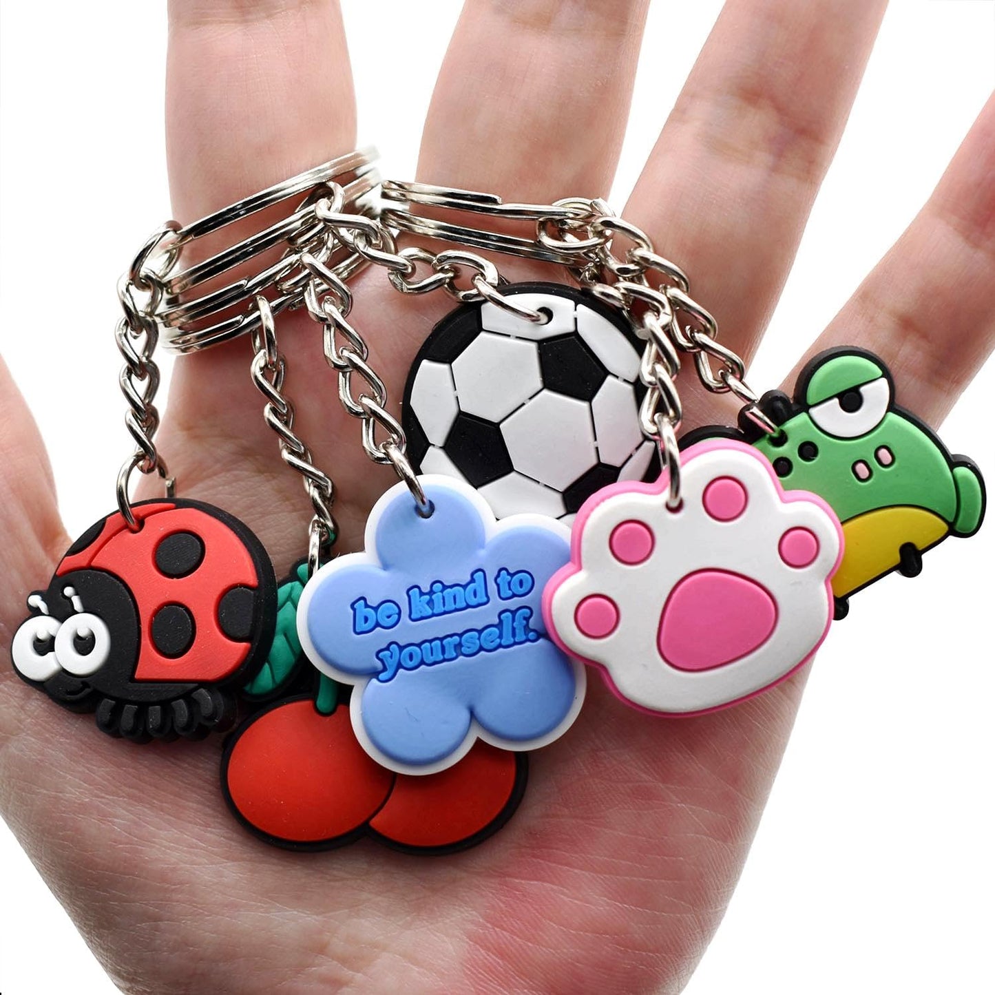 Gibleitz 1000-Piece Mixed Keychain Set – Classroom Prizes & Rewards