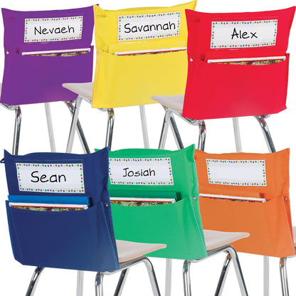 Really Good Stuff Chair Pockets Classroom Organizer, Set of 24