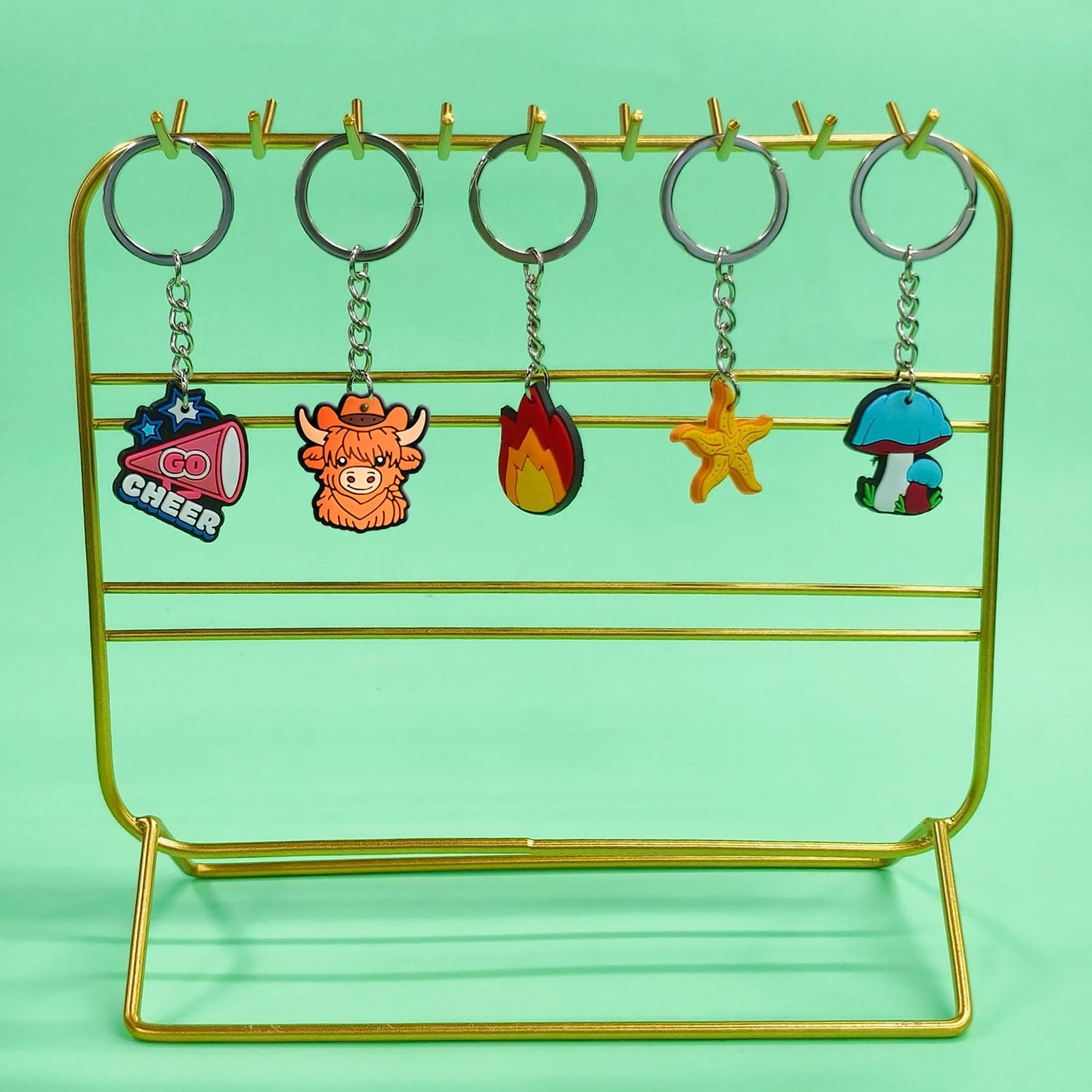 Gibleitz 1000-Piece Mixed Keychain Set – Classroom Prizes & Rewards