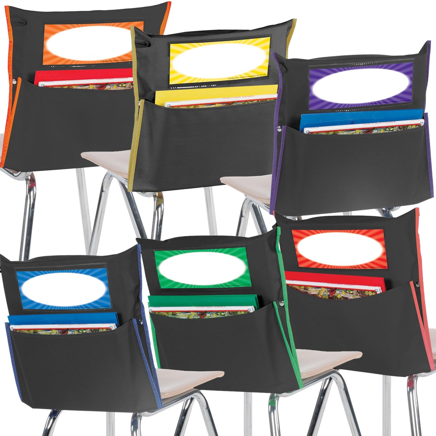 Really Good Stuff Chair Pockets Classroom Organizer 12-Pack