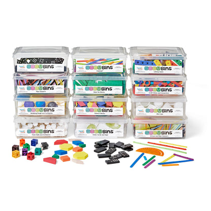 hand2mind STEM Bins Essential Kit by Brooke Brown – Set of 12