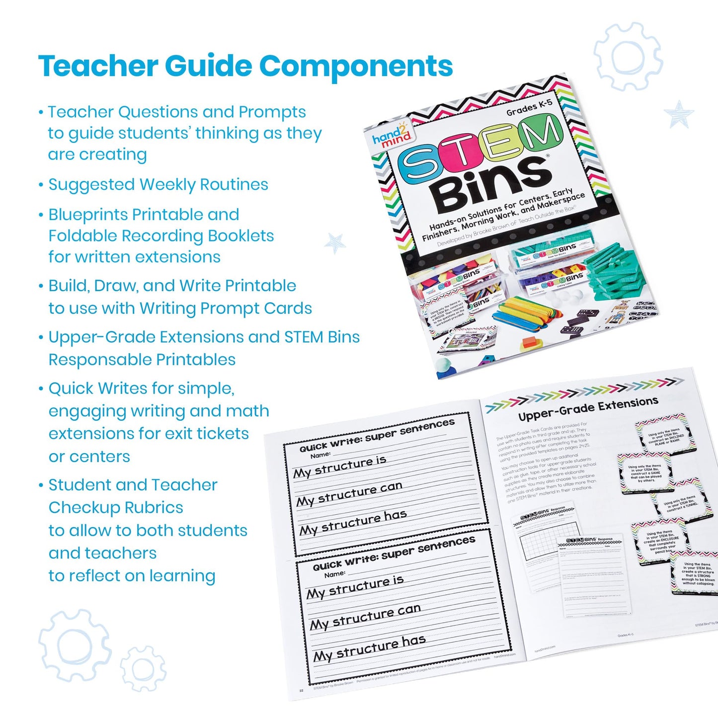 hand2mind STEM Bins Essential Kit by Brooke Brown – Set of 12