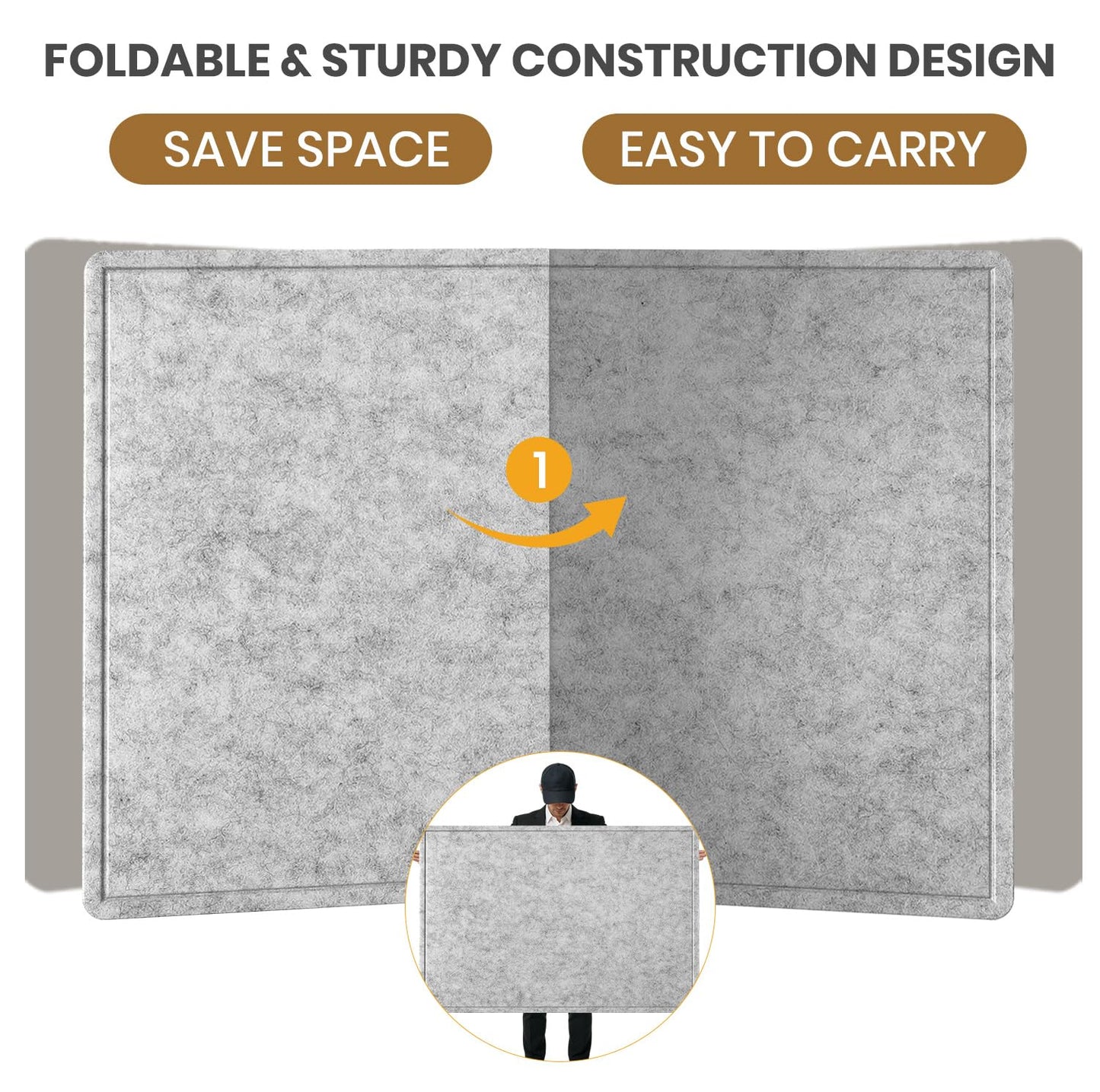 Extra Large Felt Pin Board 96" x 48" – Silver Gray Bulletin Board