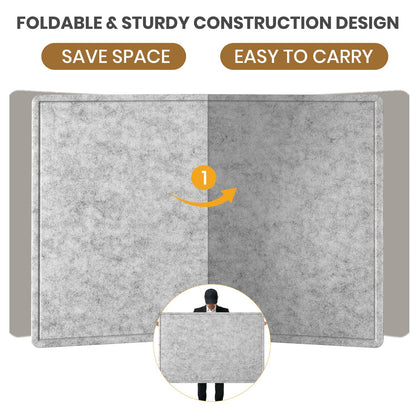 Extra Large Felt Pin Board 96" x 48" – Silver Gray Bulletin Board
