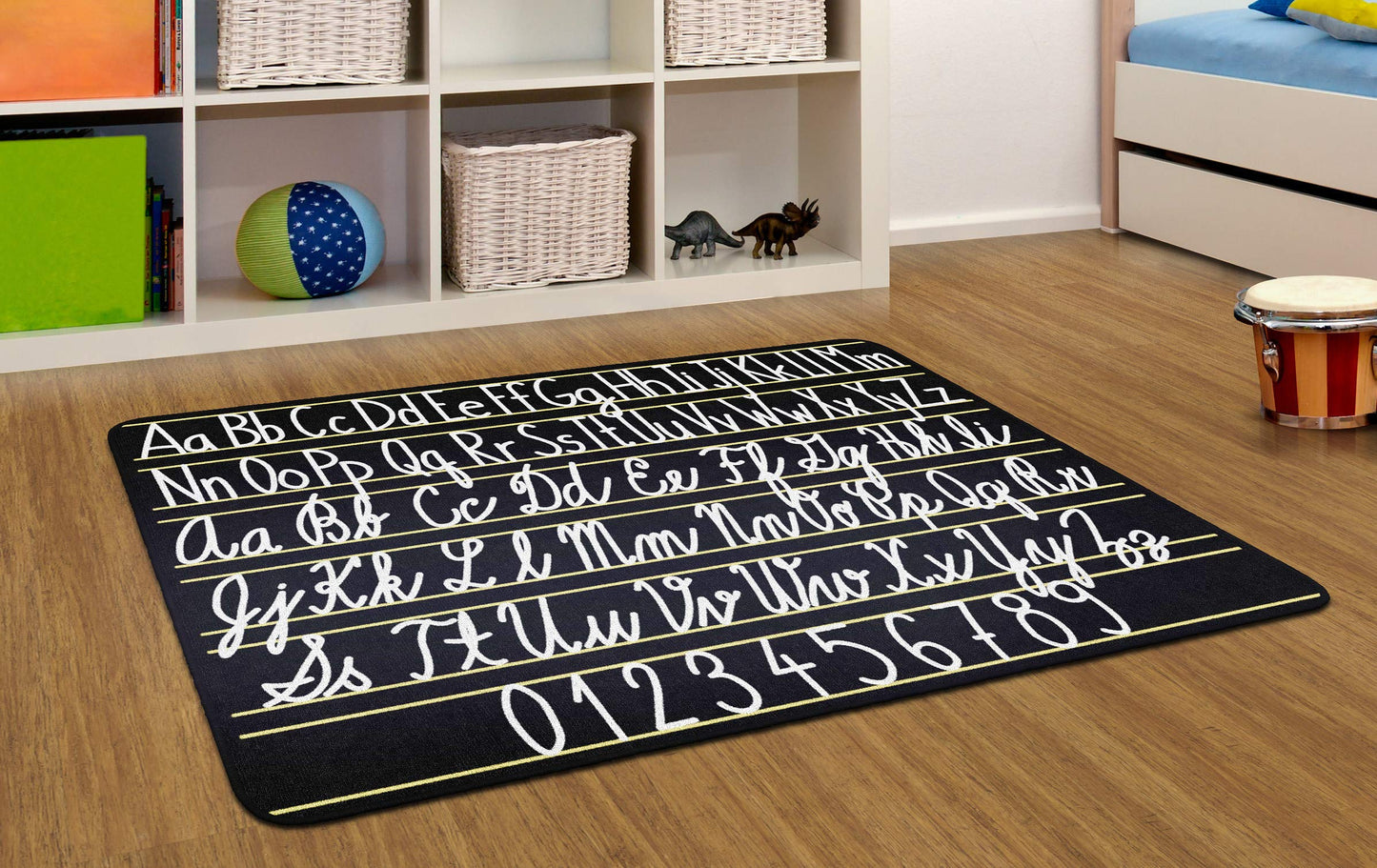 Flagship Carpets ABC Handwriting Learning Rug for Classrooms, 4'x6'
