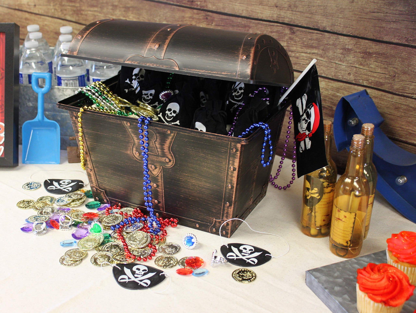 Teacher Created Resources Plastic Treasure Chest Reward Box, Pack of 6