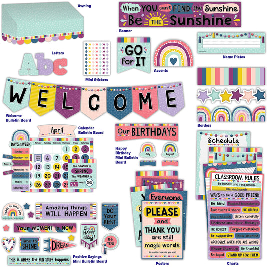 Oh Happy Day Classroom Environment Set – Teacher Created