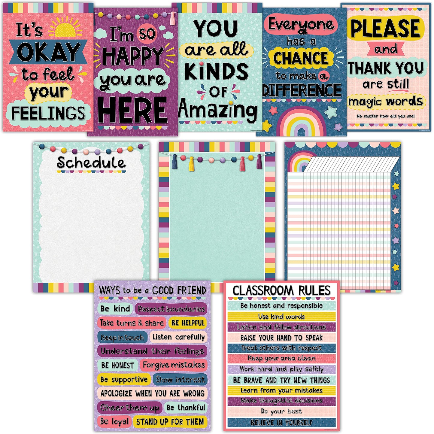 Oh Happy Day Classroom Environment Set – Teacher Created