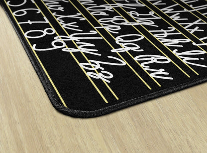 Flagship Carpets ABC Handwriting Learning Rug for Classrooms, 4'x6'